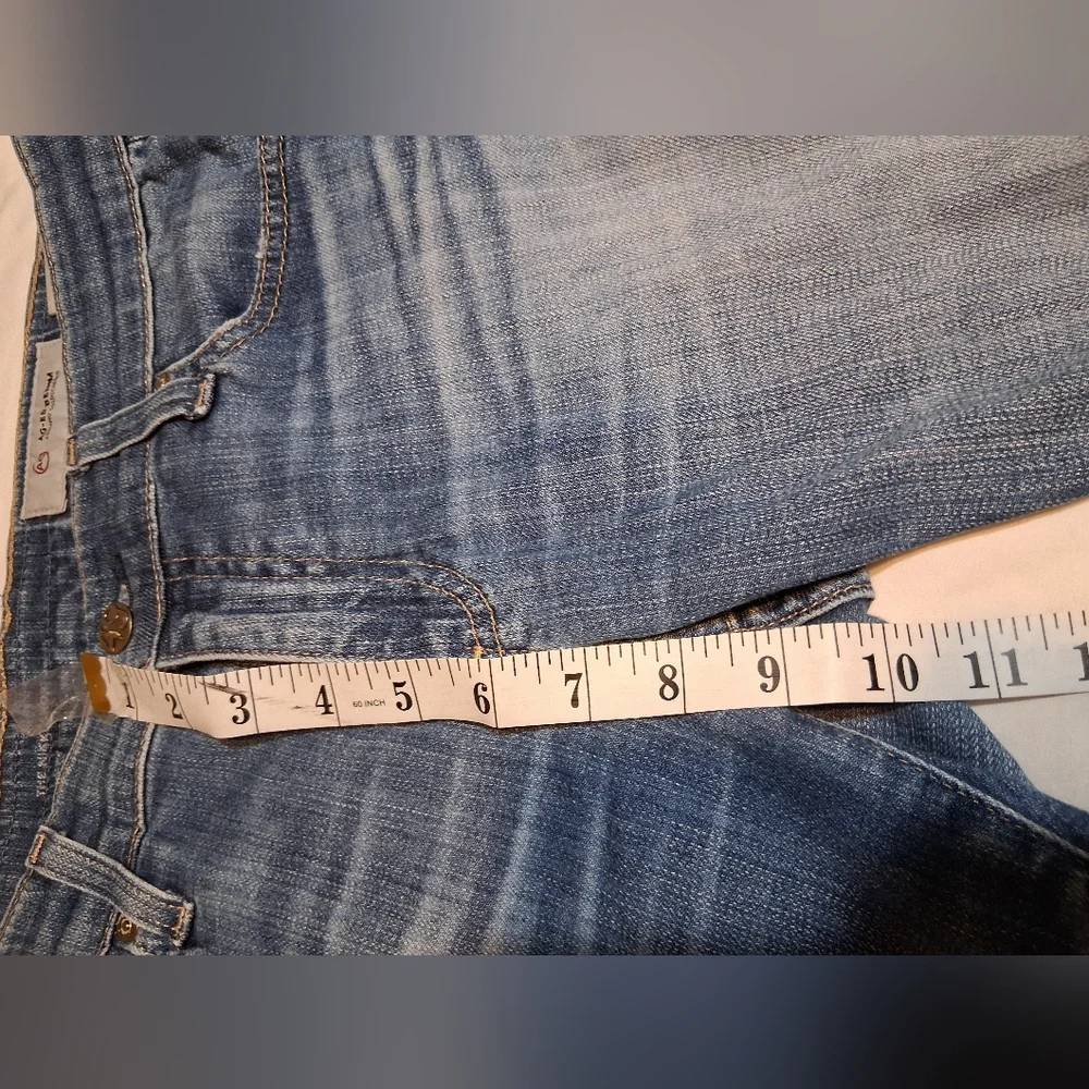 Ag Adriano Goldschmied Nikki Shorts Blue Denim Jeans Size 28R - Picture 6 of 11